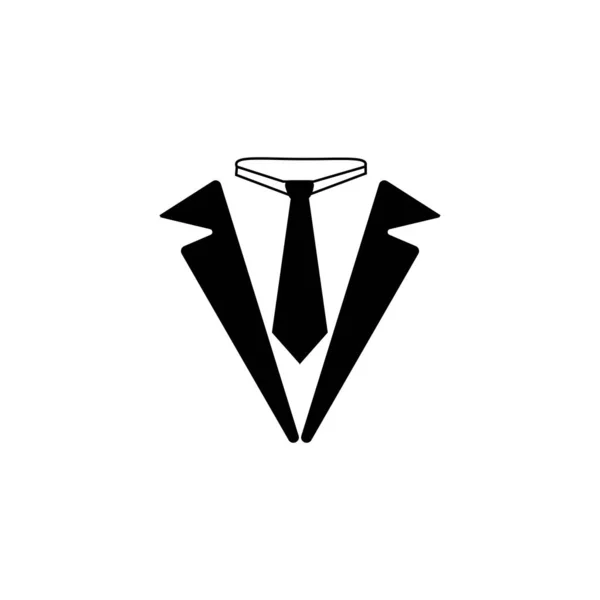 Tuxedo Logo Vektor Ikon Skabelon – Stock-vektor