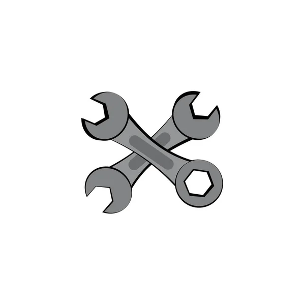 Wrench Logo Icon Vector Design Template — Stockvector
