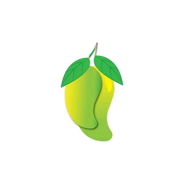Mango Stile Piatto Logo Vettoriale Mango Icona Del Mango — Vettoriale Stock