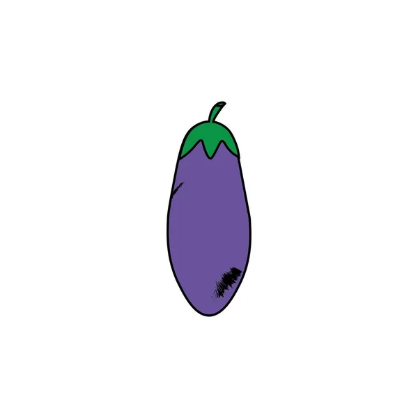 Eggplant Logo Icon Vector Design Template — 스톡 벡터