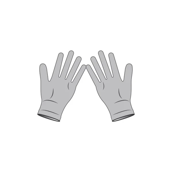 Gloves Logo Icon Vector Design Template — ストックベクタ