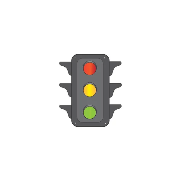 Traffic Lights Icon Logo Vector Design Template — Stock Vector