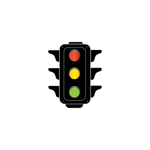 Traffic Lights Icon Logo Vector Design Template — Vettoriale Stock