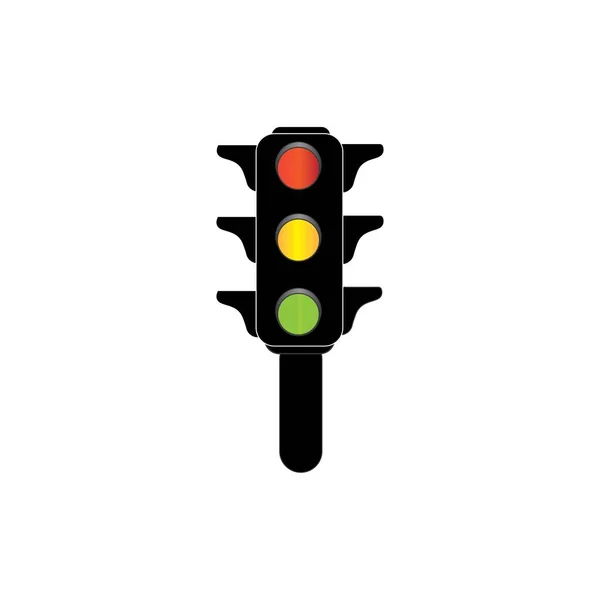 Traffic Lights Icon Logo Vector Design Template — Vettoriale Stock