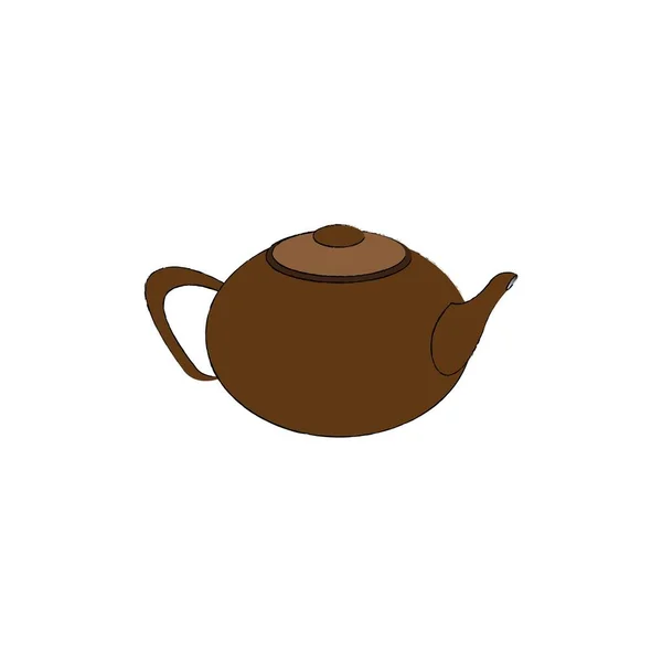Teapot Icon Logo Vector Design Template — Stockvektor
