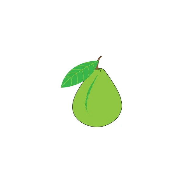 Guava Logo Icon Vector Design Template — Vetor de Stock