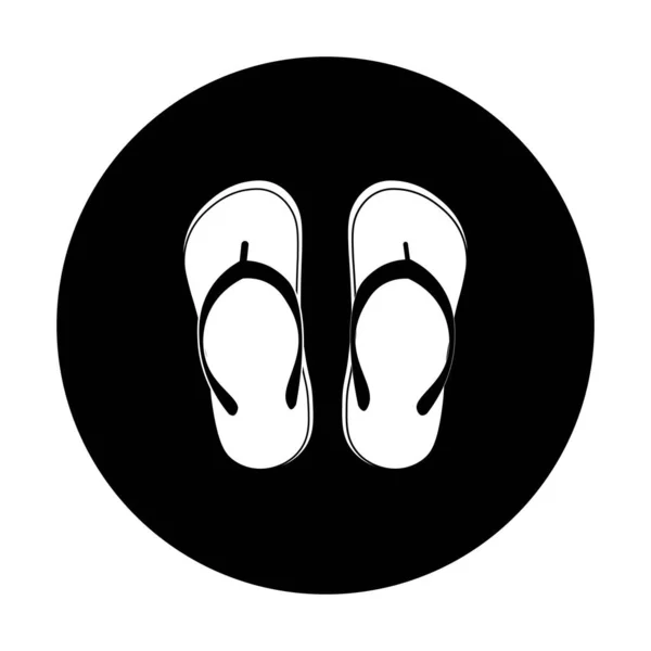 Тапочки Логотип Иконки Векторного Дизайна Шаблон — стоковый вектор