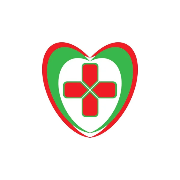 Hospital Logo Icon Vector Design Template — 스톡 벡터