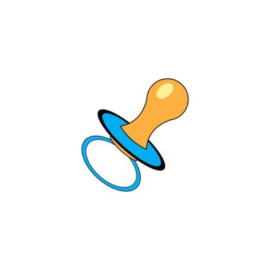 bebek emziği simgesi logo vektörü