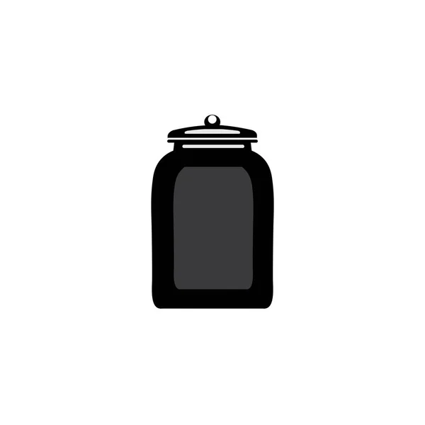Jar Icon Logo Vector Design Template — Stock Vector
