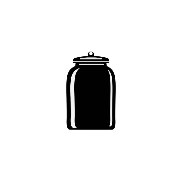 Jar Icon Logo Vector Design Template — Stok Vektör