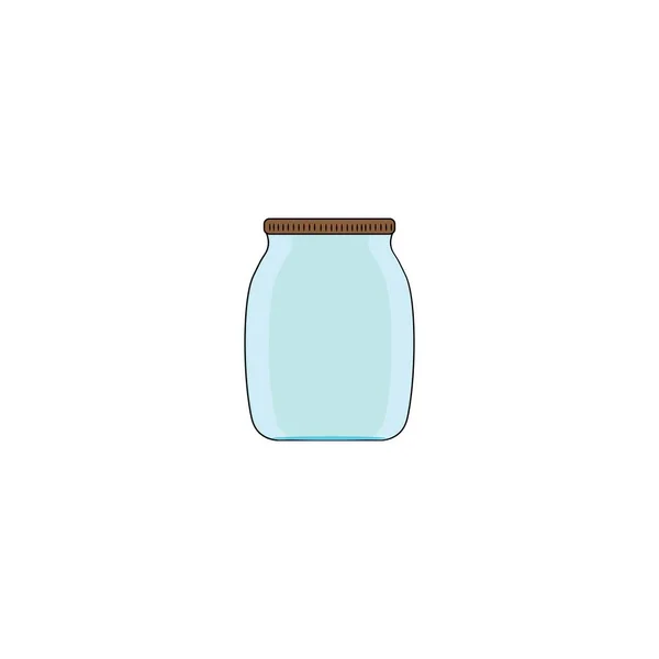 Jar Icon Logo Vector Design Template — Vetor de Stock