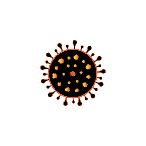 Virus Logo Icon Vector Design Template — Stock vektor