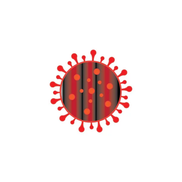 Virus Logo Icon Vector Design Template — Vetor de Stock