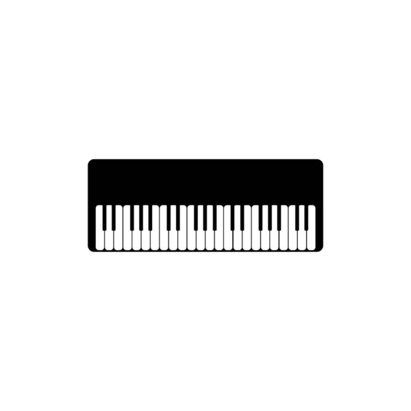 Piano Icon Logo Vector — Vector de stock