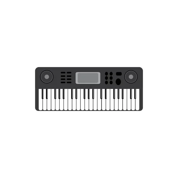 Piano Icon Logo Vector — Stok Vektör