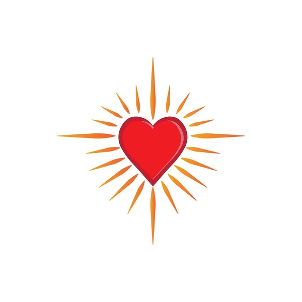Heart Logo Icon Vector — Image vectorielle