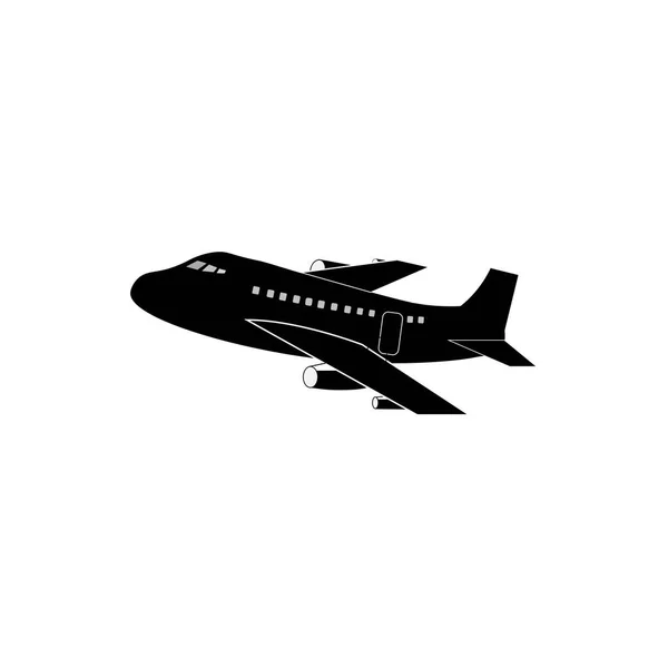 Plantilla Diseño Vector Icono Logotipo Avión — Vector de stock