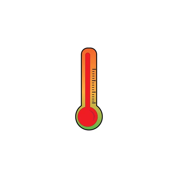 Thermometer Icon Logo Vector Design Template — Stock Vector