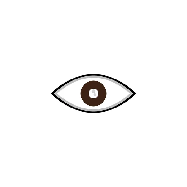 Шаблон Векторного Дизайна Иконки Глаза — стоковый вектор