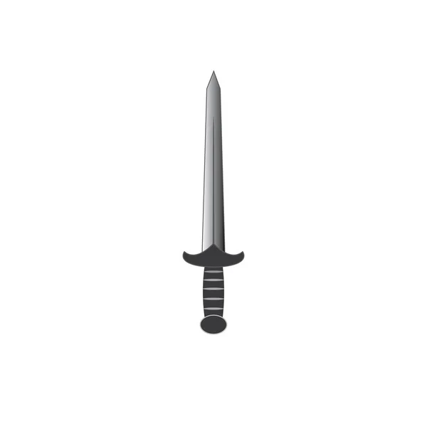 Sword Icon Logo Vector Design Template — Stock Vector