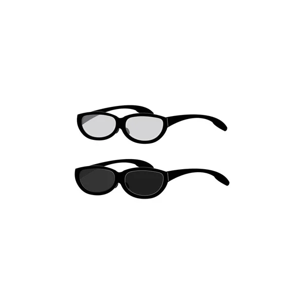 Óculos Ícone Logotipo Modelo Design Vetorial —  Vetores de Stock