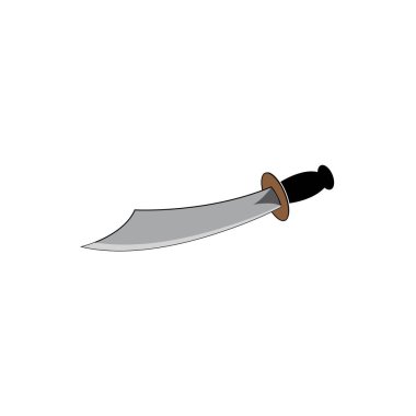 kılıç simgesi logo vektör tasarım şablonu