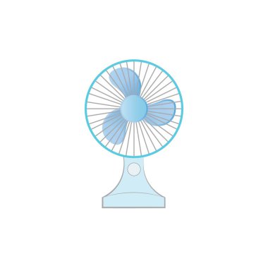 fan icon logo vector design template
