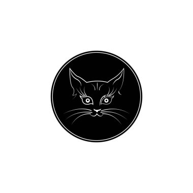 cat logo icon design template