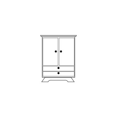 dolap logosu vektör tasarım şablonu