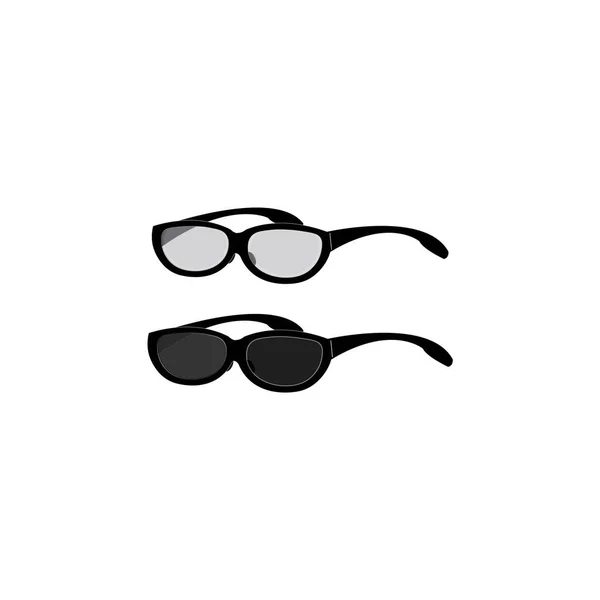 Gafas Icono Logotipo Vector Diseño Plantilla — Vector de stock