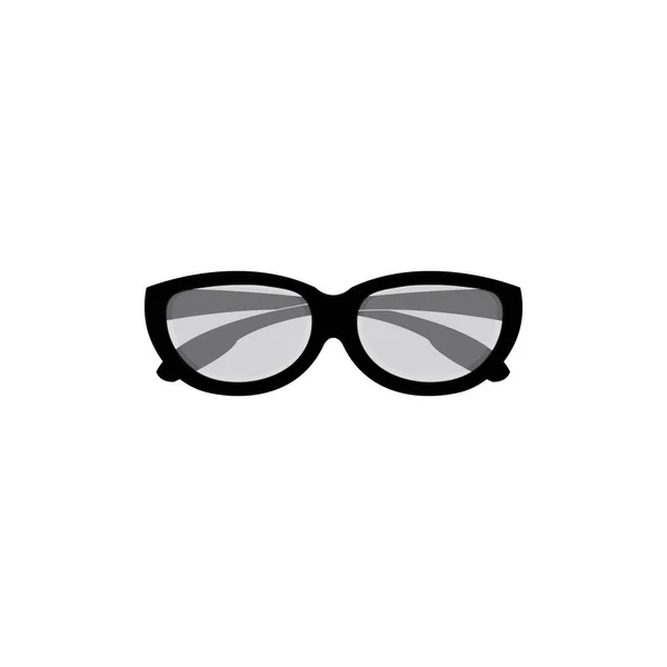 Óculos Ícone Logotipo Modelo Design Vetorial —  Vetores de Stock