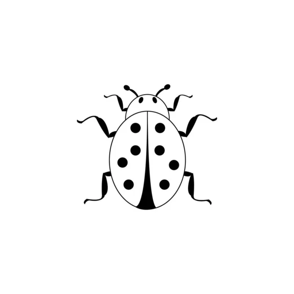 Pictograma Gândac Logo Șablon Design Vector — Vector de stoc