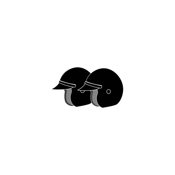 Helmet Icon Logo Vector Design Template — Vector de stock