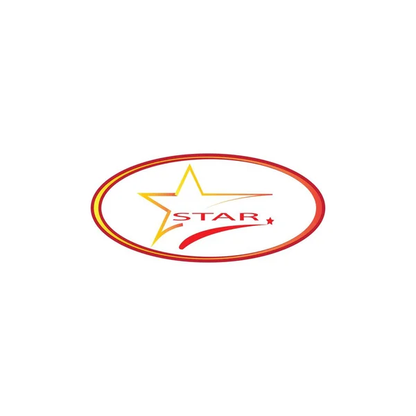 Stella Logo Icona Modello Progettazione Vettoriale — Vettoriale Stock
