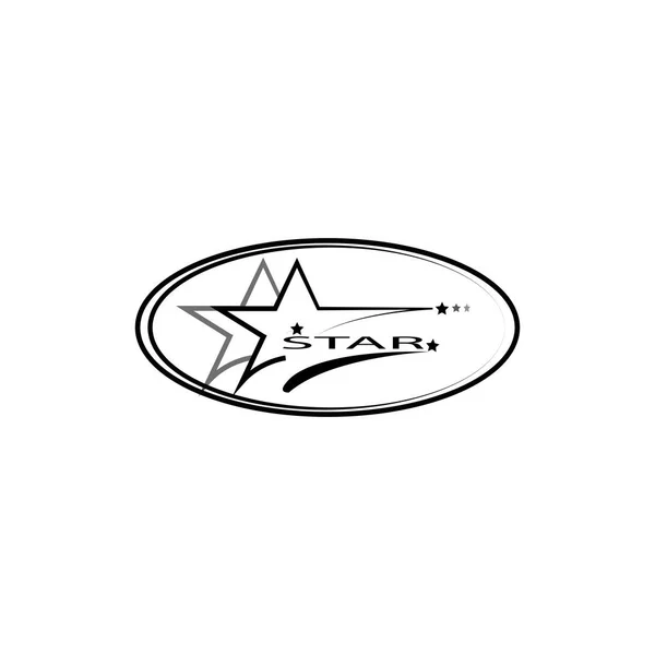 Stella Logo Icona Modello Progettazione Vettoriale — Vettoriale Stock