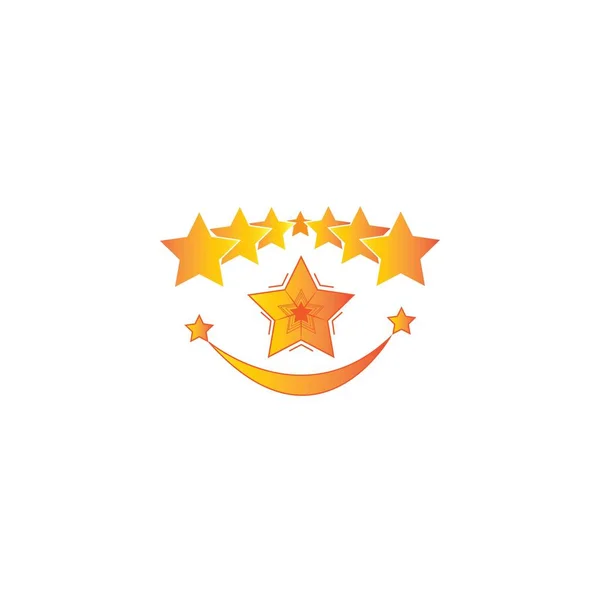 Зоряний Логотип Значок Векторний Шаблон Дизайну — стоковий вектор