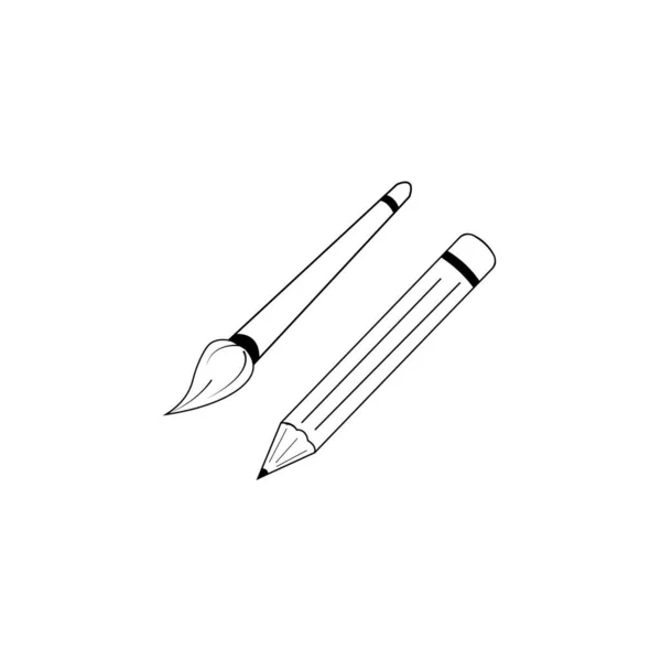 Pencil Logo Icon Vector Design Template — Image vectorielle