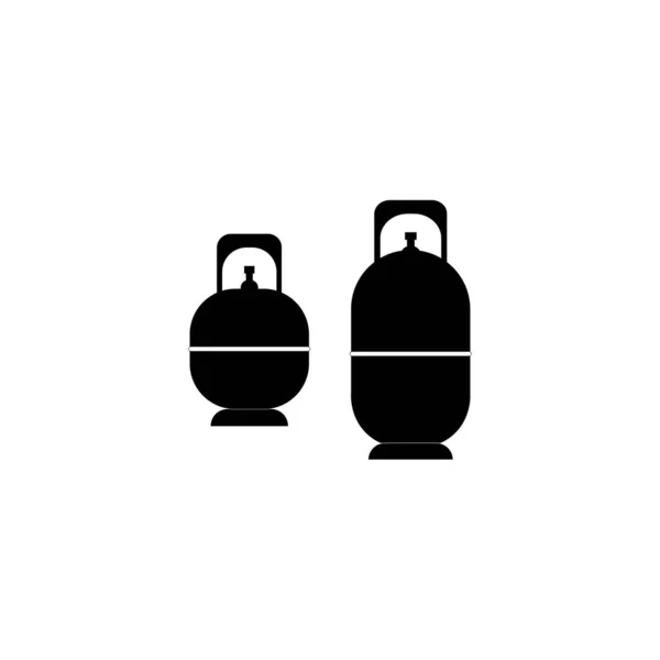 Lpg Gas Cylinders Icon Logo Vector Design Template — Vettoriale Stock