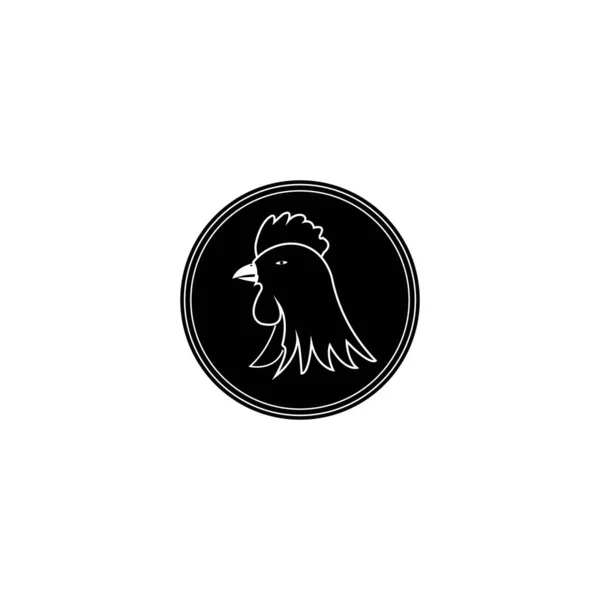 Шаблон Векторного Дизайна Логотипа Курицы — стоковый вектор