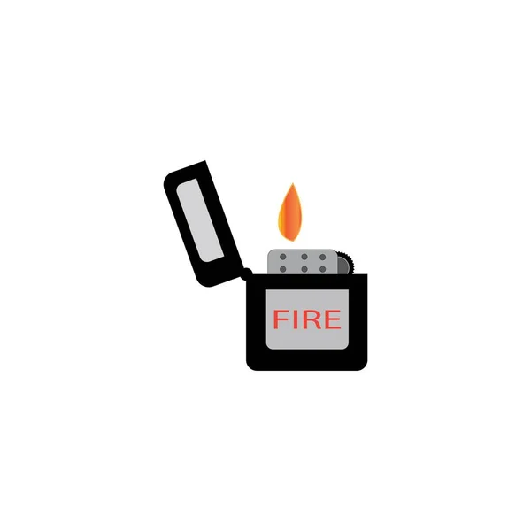 Gas Lighter Icon Logo Design Template — стоковый вектор