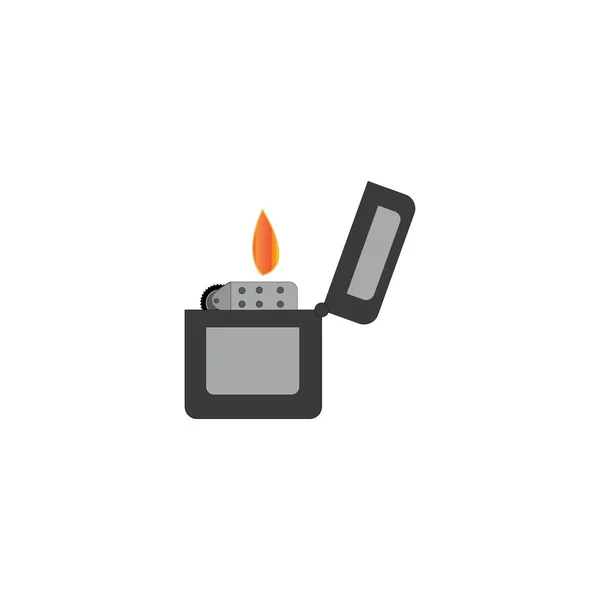 Gas Lighter Icon Logo Design Template — Archivo Imágenes Vectoriales