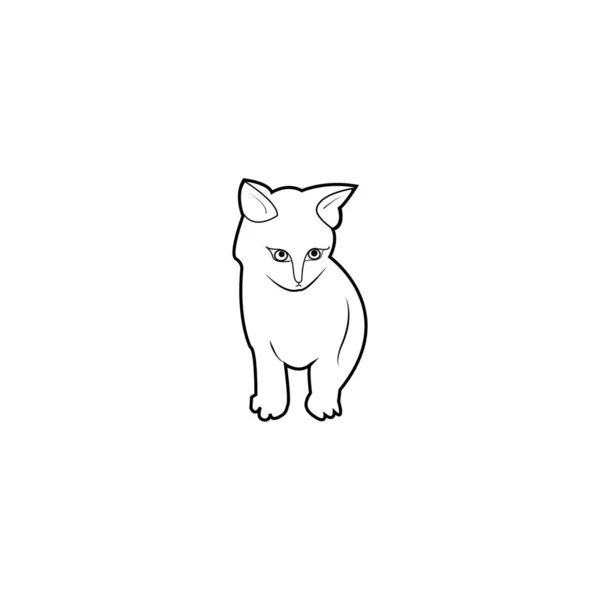 Cat Logo Icon Design Template — Vetor de Stock