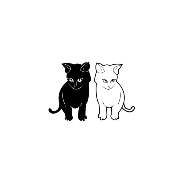 Cat Logo Icon Design Template — 스톡 벡터