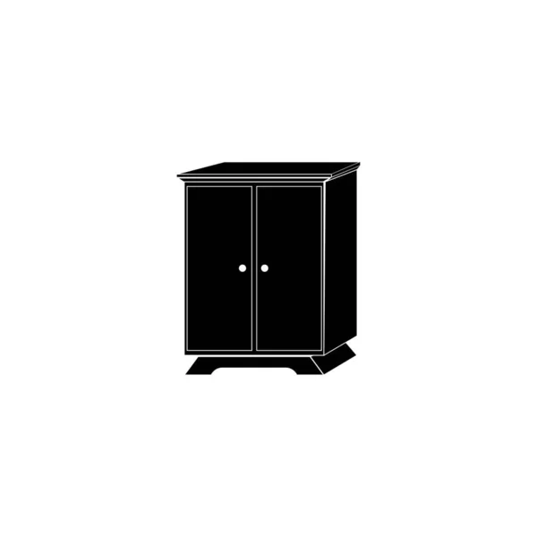 Cupboard Logo Icon Vector Design Template — Stok Vektör