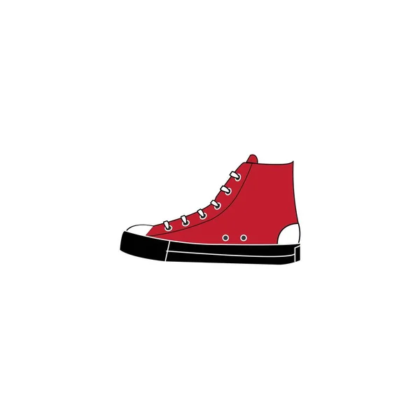 Ayakkabı Logosu Tasarım Şablonu — Stok Vektör