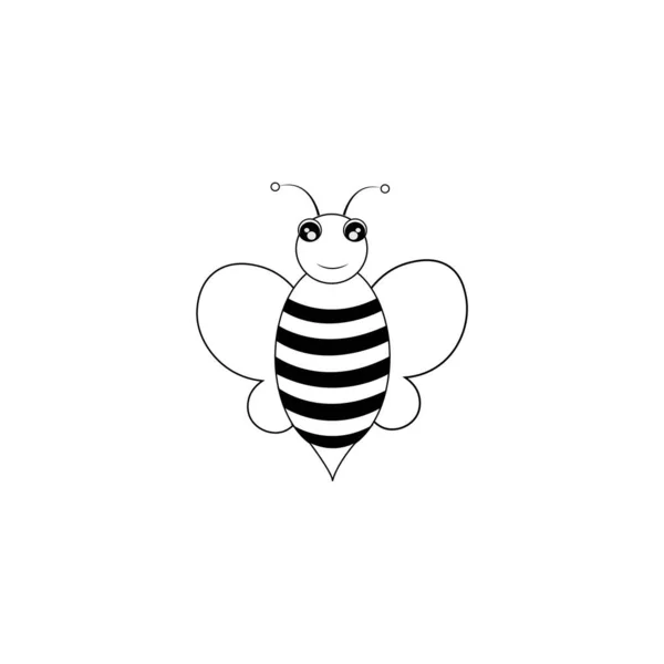Bee Icon Logo Vector Design Template — 图库矢量图片