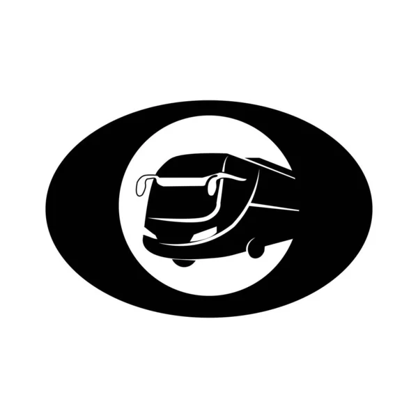 Εικονίδιο Διανυσματικού Σχεδιασμού Του Λογότυπου Λεωφορείου — Διανυσματικό Αρχείο