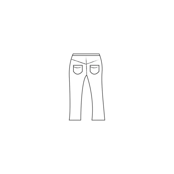 Modèle Conception Vectorielle Icône Pantalon Logo — Image vectorielle