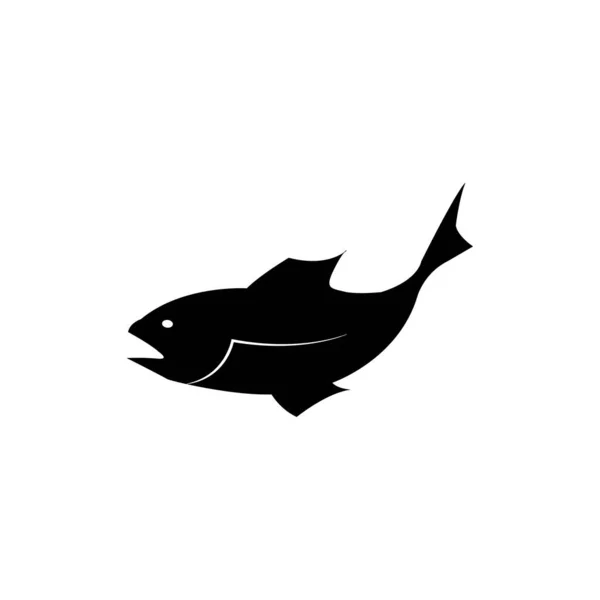 魚のロゴアイコンベクトルデザインテンプレート — ストックベクタ